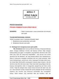 Opini Publik 2025: Lanskap yang Berubah dan Implikasinya