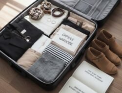 Tips Tetap Tampil Modis Saat Traveling Dengan Menggunakan Konsep Capsule Wardrobe di Dalam Koper