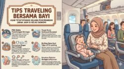 Tips Traveling Bersama Bayi Agar Tetap Nyaman Selama Penerbangan Jarak Jauh di Kelas Ekonomi